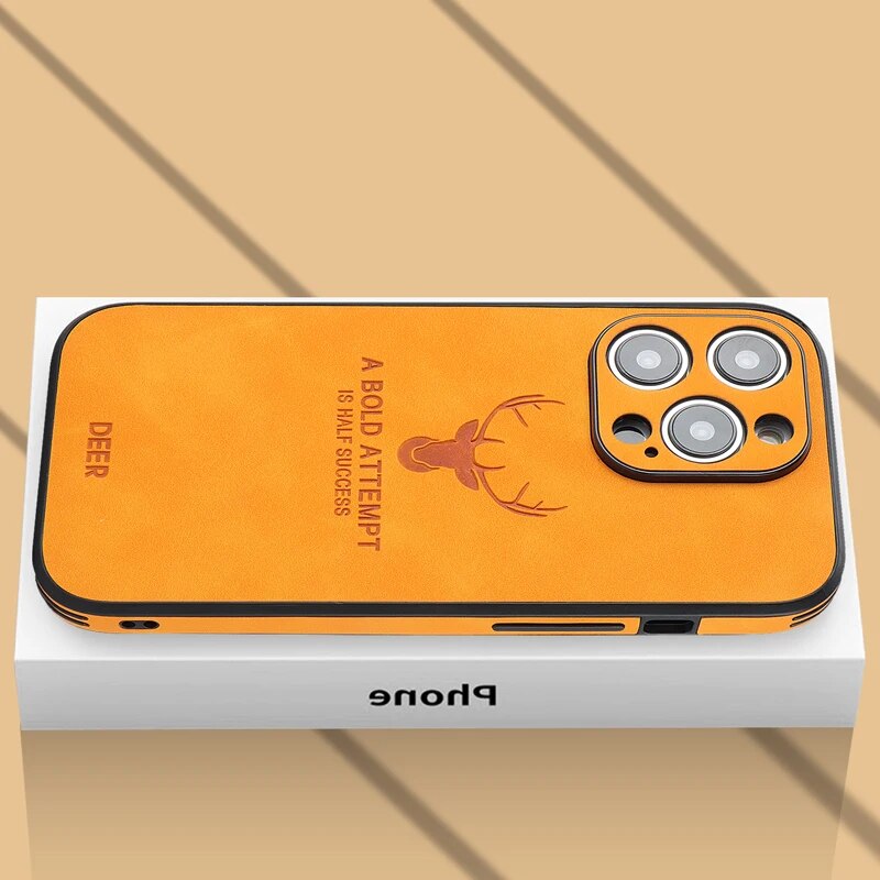 Amtn Club | Coque iPhone Luxe en Cuir de Cerf – Veltro