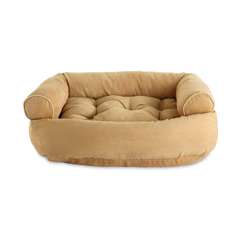 Amtn Club | Canapé orthopédique pour chien CalmPaw – lit pour animaux rembourré doux et confortable soutien articulaire moderne