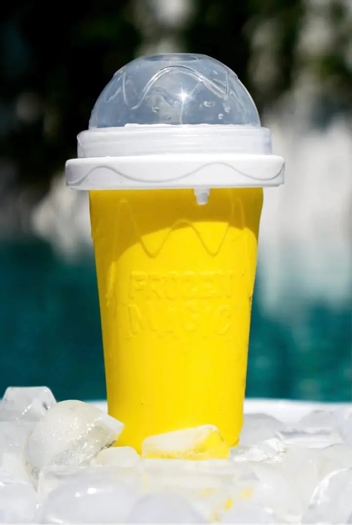 Amtn Club | FrostCup – Tasse Slushy Réutilisable pour Boissons Glacées | Gobelet Rafraîchissant pour Smoothies et Granités Maison