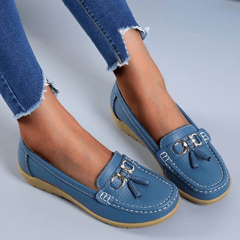 Amtn Club | Loafers orthopédiques en cuir Isabella – mocassins confort femme élégants soutien quotidien
