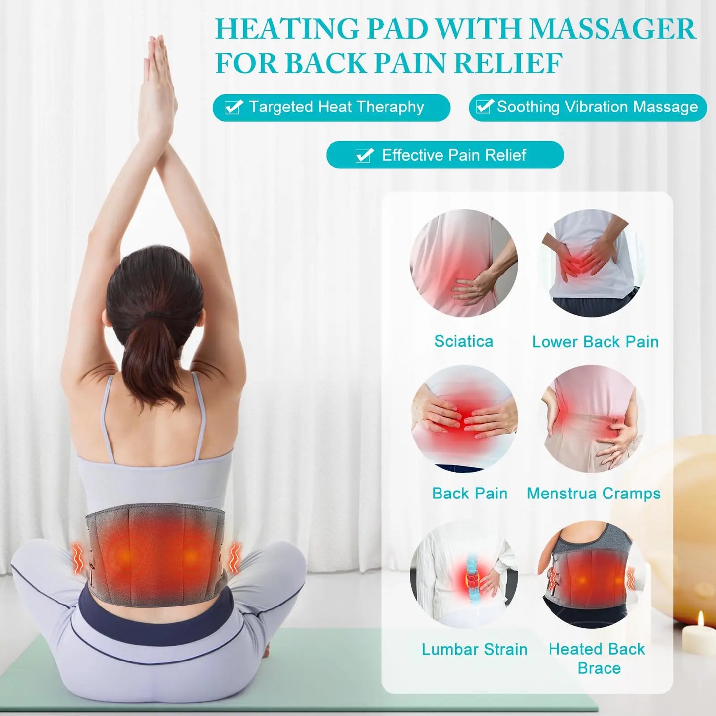 Amtnclub | Nordivo | Ceinture chauffante et massante pour soulager les douleurs lombaires