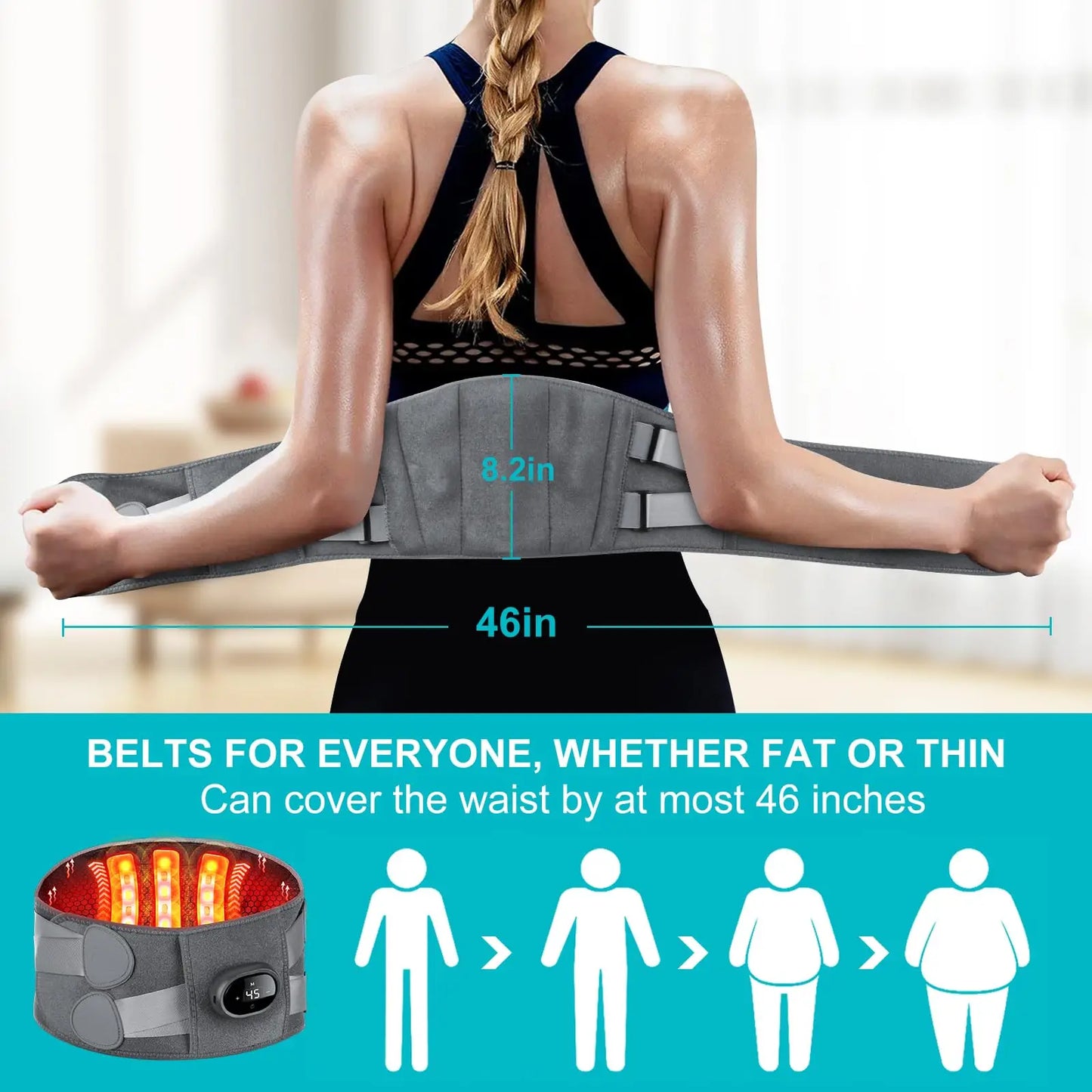 Amtnclub | Nordivo | Ceinture chauffante et massante pour soulager les douleurs lombaires