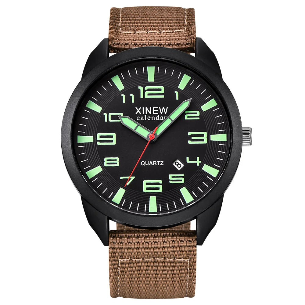 Amtn Club | Montre Quartz avec Cadran Lumineux & Calendrier – Lumo