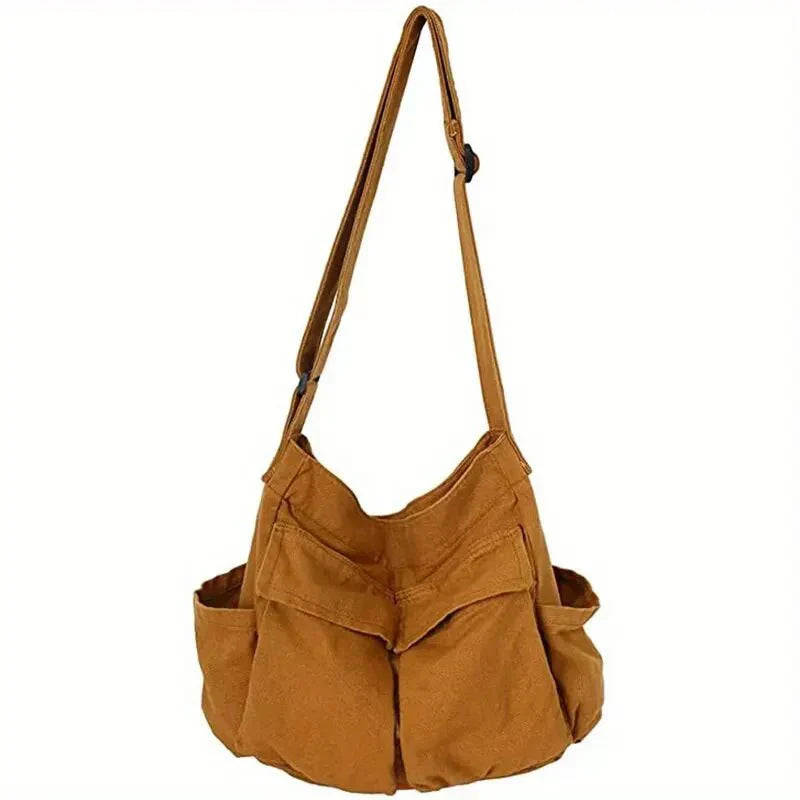 Amtn Club | Sac à bandoulière en toile vintage pour femmes – spacieux et décontracté